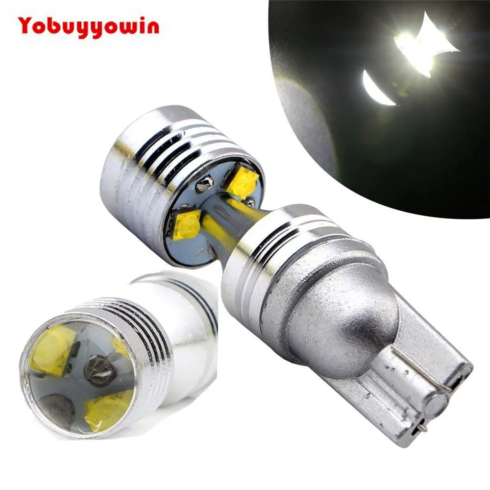 

2Pieces/lot 30W T10 194 W5W Canbus Error Free 6 SMD Cree Chips LED Side Wedge Light Bulbs 12V Car Side Wedge Wide light Bulb