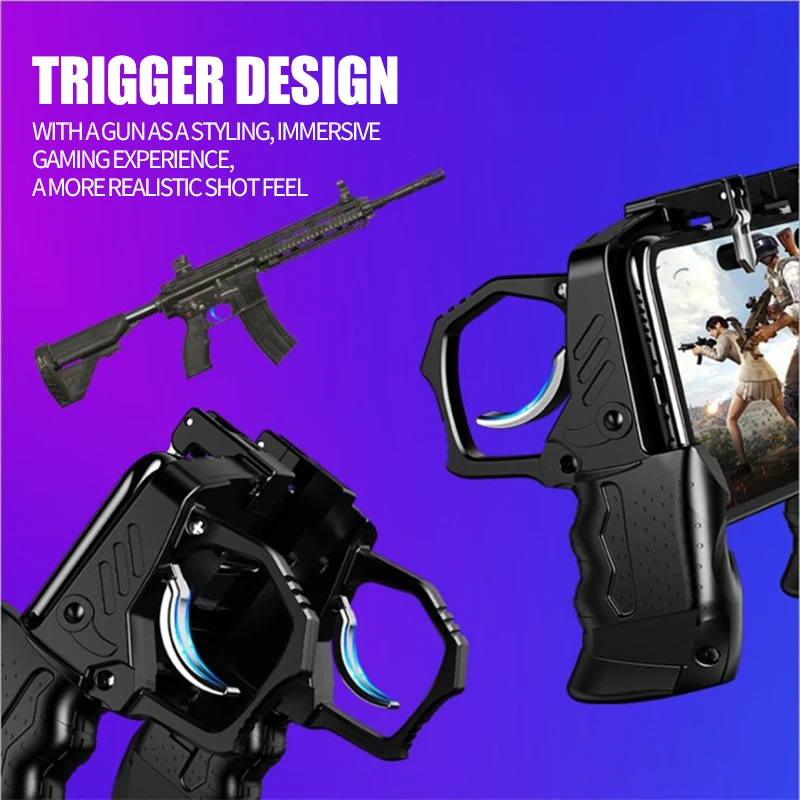 Металлическая кнопка вспомогательный игровой контроллер Trigger PUBG мобильный