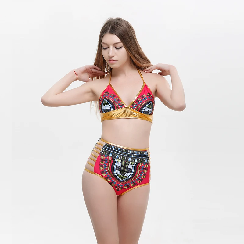 Сексуальные африканских бикини женщина Двойка Купальники Push Up комплект