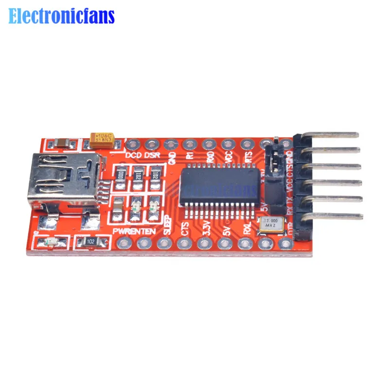 10 шт. FT232RL FT232 FTDI USB 3 V 5 к TTL Серийный адаптер Модуль для DIY|Интегральные схемы| |