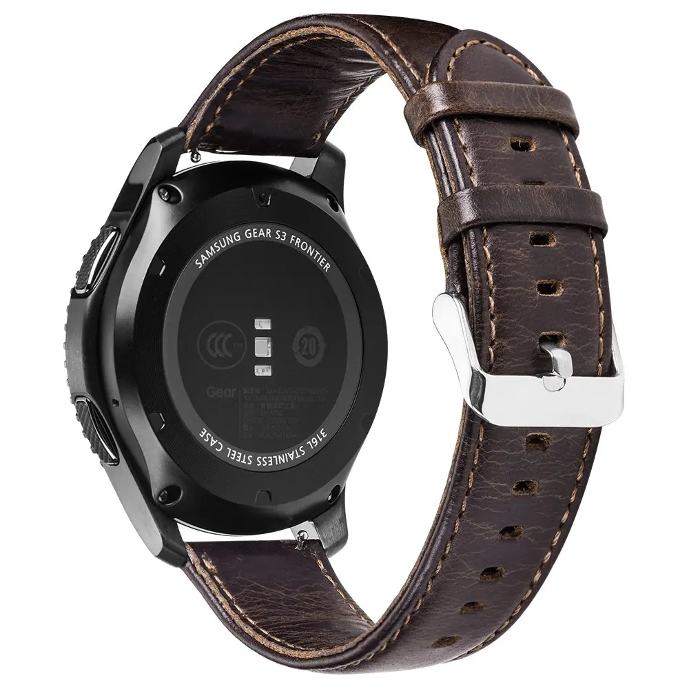 Hoco 22 мм ремешок из натуральной кожи ремешок для samsung gear S3 классический Frontier часы ремешок кожаный ремешок для samsung Galxy часы 46 мм