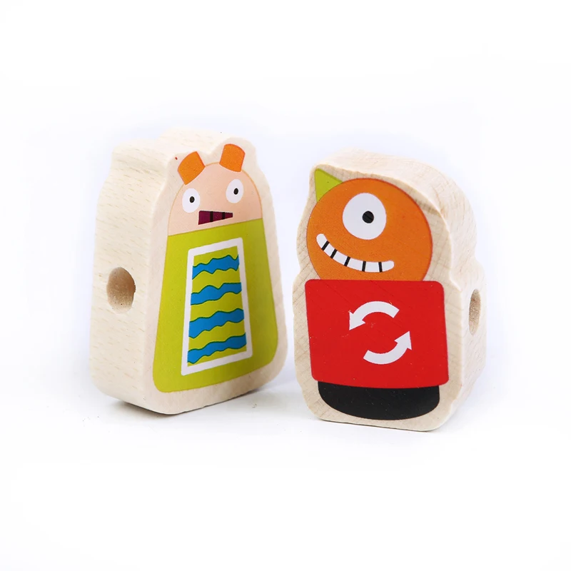 

1 mermaidsmonster big wooden Block Stringi