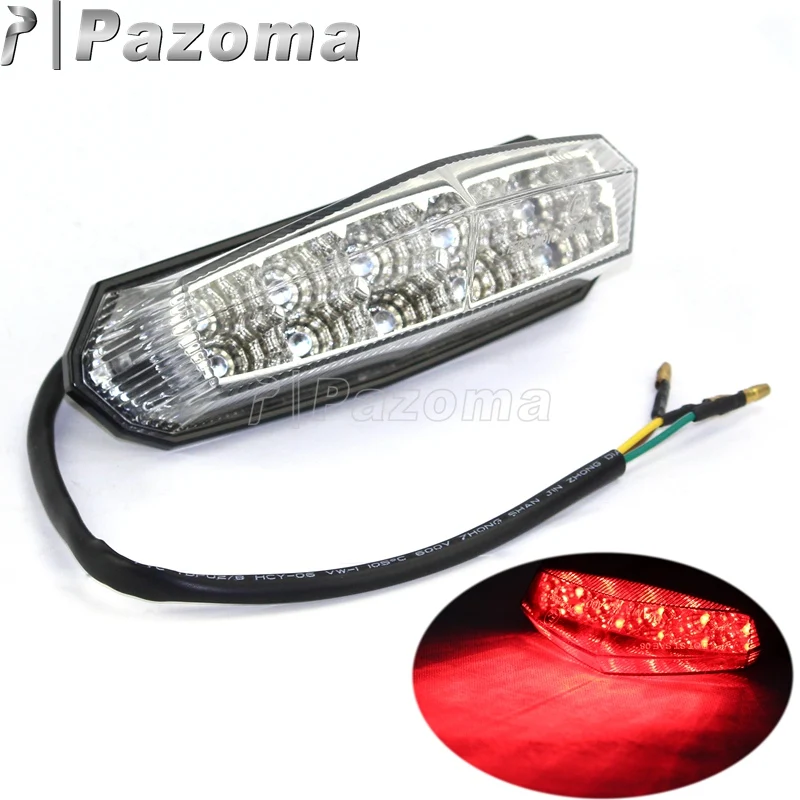 

PAZOMA прозрачные линзы 10 LED велосипед красный свет велосипедный стоп-сигнал мотоциклетный светодиодный фонарь задний стоп-сигнал