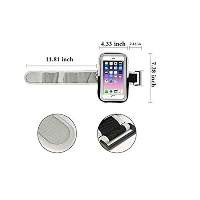 Phone Case Sports Running Sweatproof Arm bag Gym Workout Cell with Key Holder Wallet Card Slot for iPhone Xs | Мобильные телефоны и