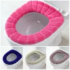 5 цветов, чехлы для унитаза, теплый удобный коралловый чехол на сиденье унитаза, качественные коврики для ванной, чехол для ванной и туалета, коврик для ванной комнаты