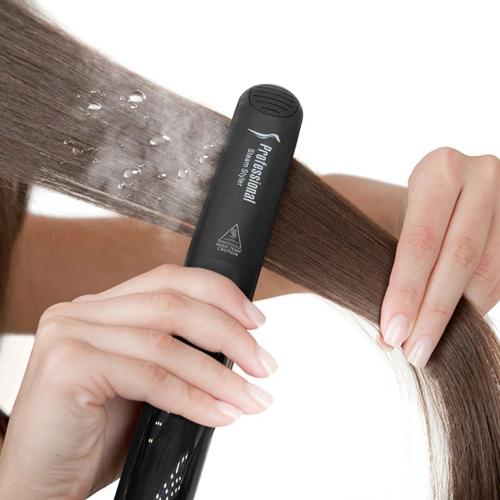 Drop Shipping Professional Steam Hair Straightener Ceramic Vapor Flat Iron Seam Straightening | Красота и здоровье
