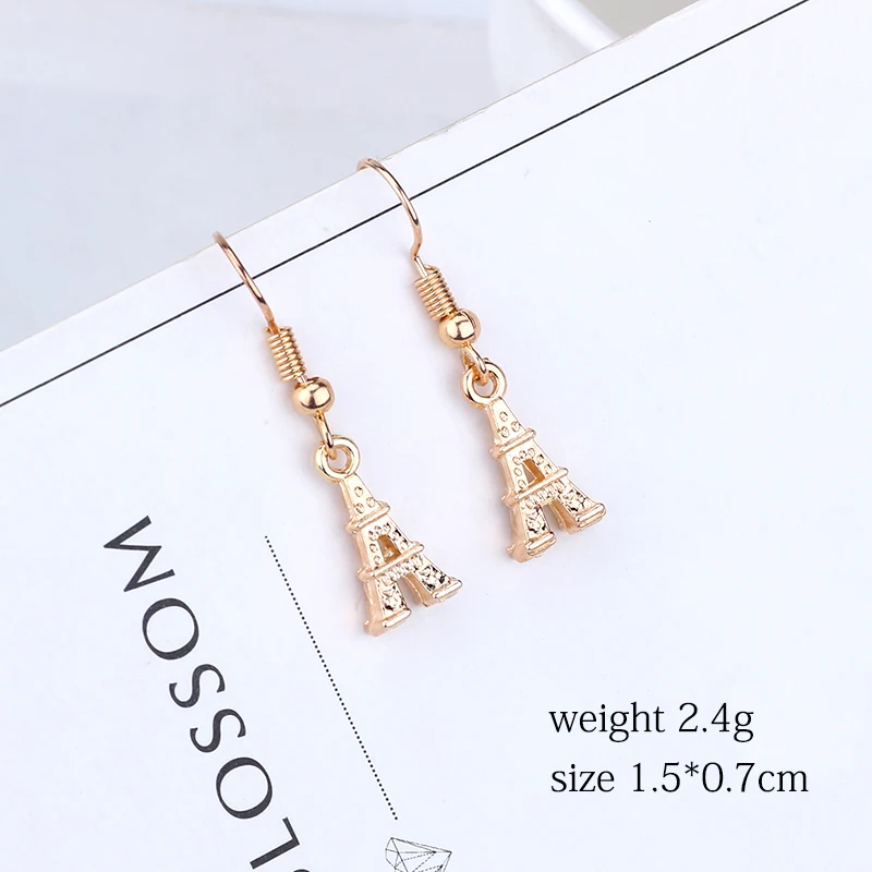 Женские серьги-подвески в виде башни | Украшения и аксессуары