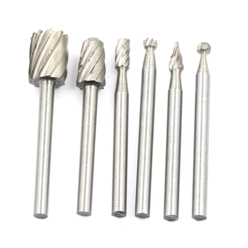 

6pcs/lot Dremel Rotary Tool Mini Drill Bit Set Cutting Tools For Woodworking Knife Wood Carving Tools Kit Wood Tools Accessories