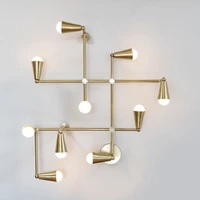 modern magic beans dna iron loft glass ceiling light bar coffee shop branches retro bedroon dining room ceiling lamp