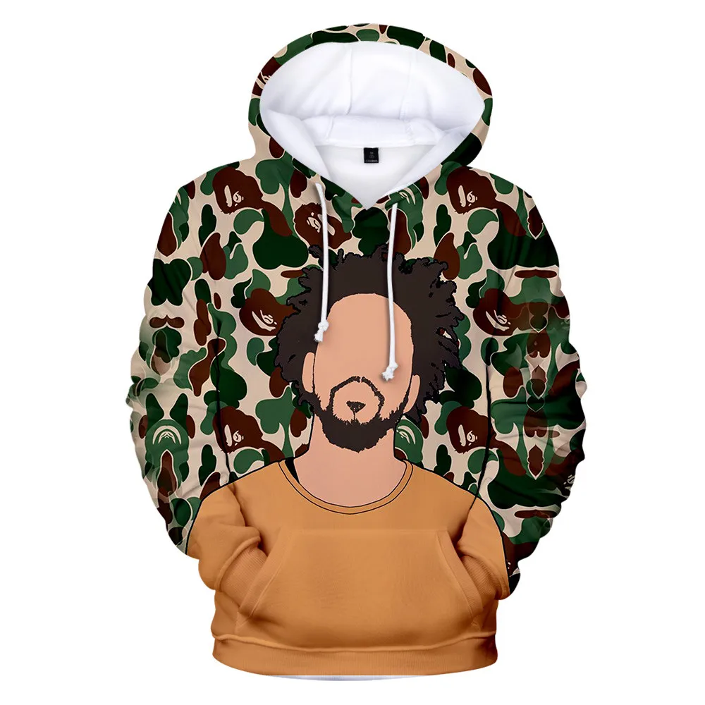 Толстовки J.Cole с 3d принтом свитшоты пуловер King Cole толстовка капюшоном для мужчин и