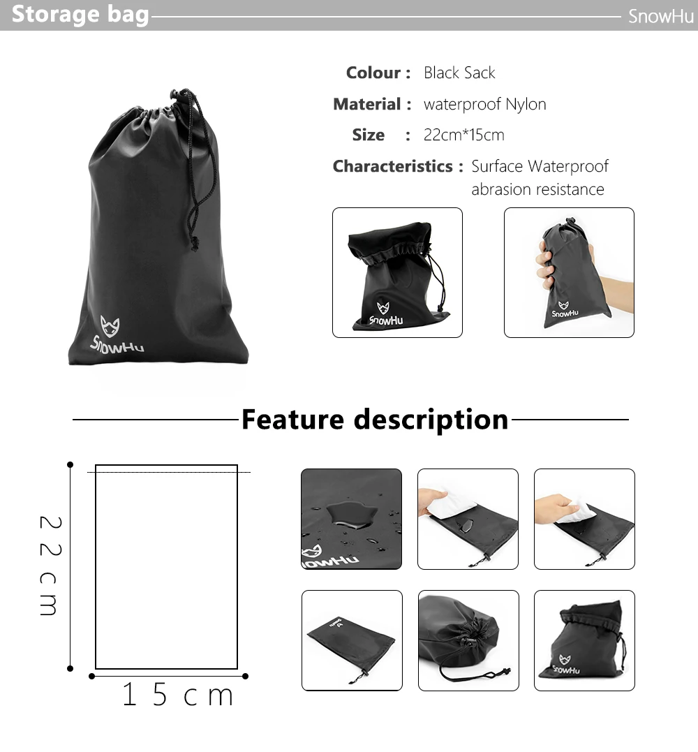 

SnowHu For Gopro Hero Y81 Accessories Helmet band Survival tube Selfie stick Headband For Go pro hero 9 8 7 6 5 EKEN H9 Yi 4K