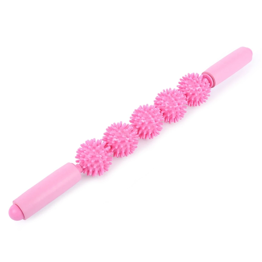 Массажная ручка Spiky Ball Yoga Wand роликовый мышечный тренировочный аксессуар|Блоки