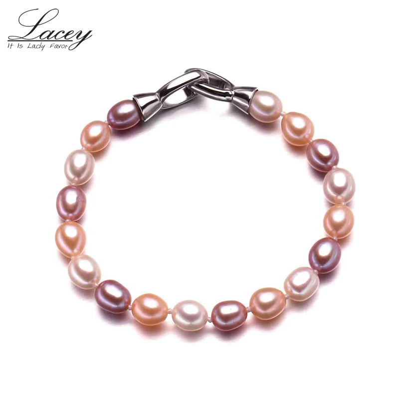 Женские браслеты из серебра 925 пробы натурального пресноводного жемчуга