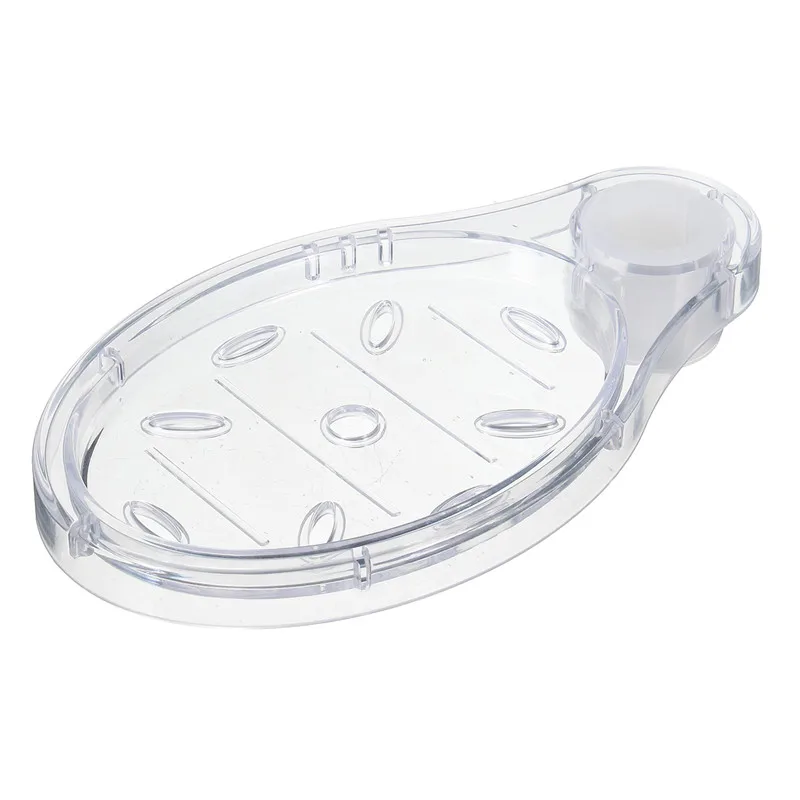 Mrosaa держатель для душевой рейки мыльницы из АБС пластика Прозрачная Коробка мыла