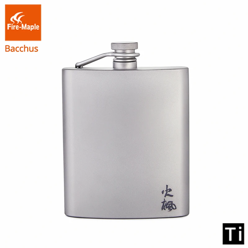 

Fire Maple Titanium Hip Flask Bacchus 200ml 88g Drinkware Outdoor Ultralight Climbing Hiking Camping Whiskey Flagon