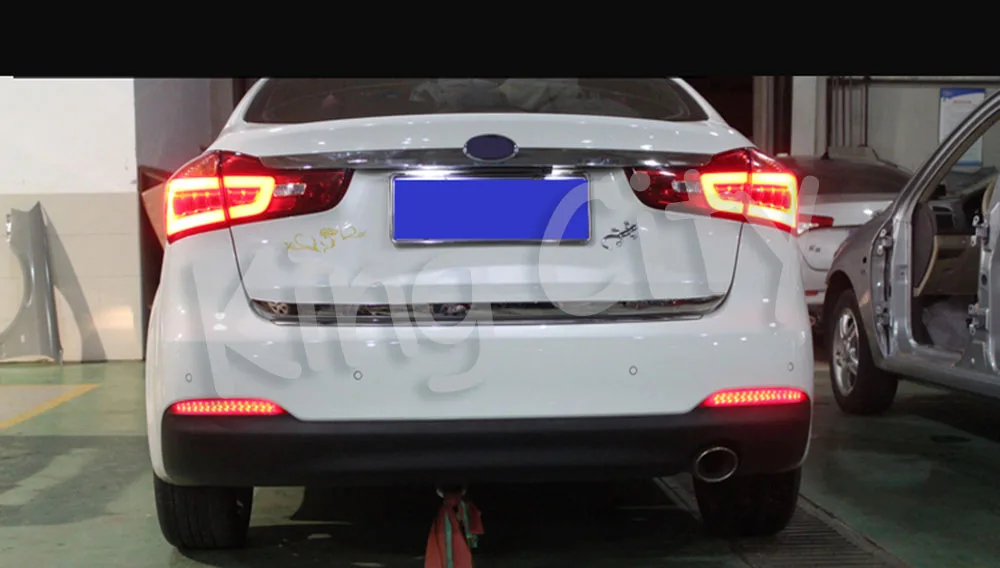 Capqx 1 пара для Kia K3 2013- светодиодный задний бампер отражатель Туман светильник тумана светильник тормозной светильник хвост светильник Предупреждение лампа