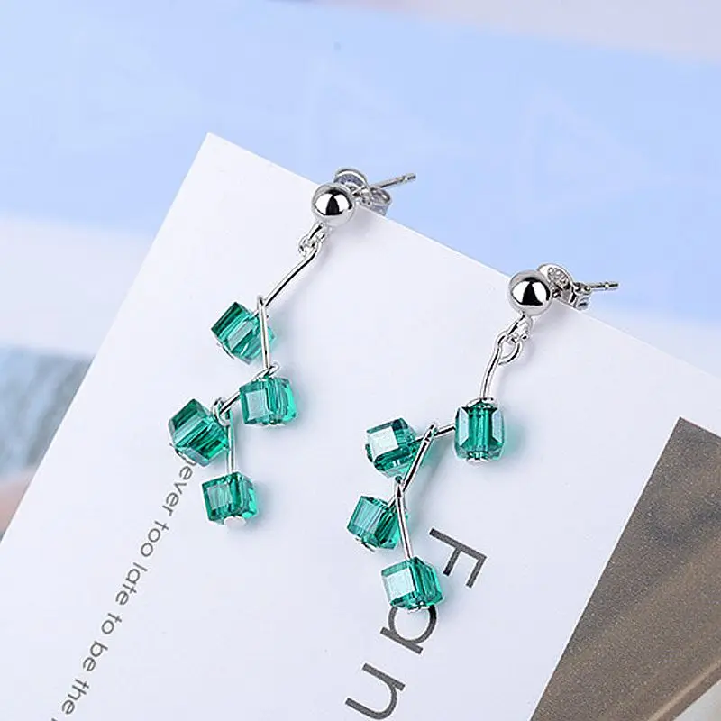 

FENGLI Punk Bar Women Stud Earring Unique Classic Luxury Rhinestone Ear Studs Party Birthday Gift Wholesale