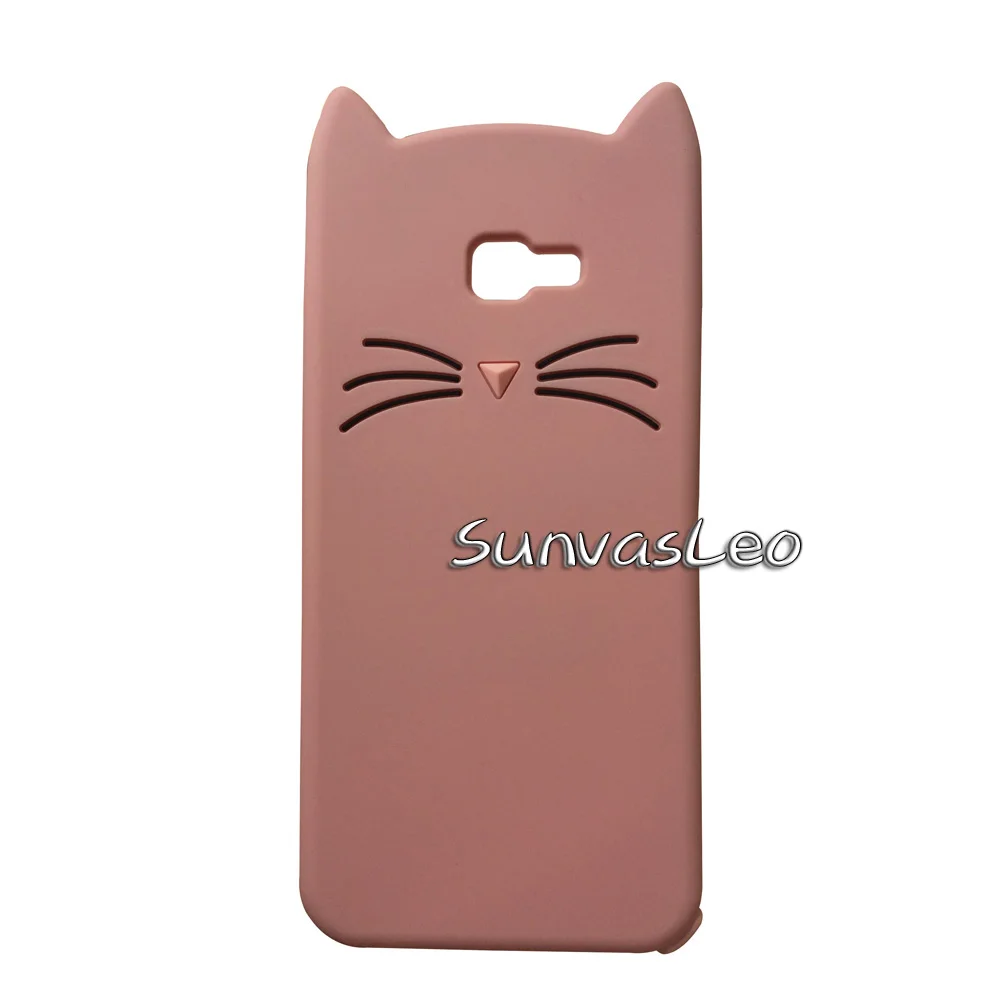 Pink Beard Cat Для samsung Galaxy J4+ J6+/J4 Prime J6 Prime 3D чехол Мягкий силиконовый чехол с мультяшным рисунком задняя крышка для телефона J4 Plus/J6 Plus - Цвет: Pink Beard Cat