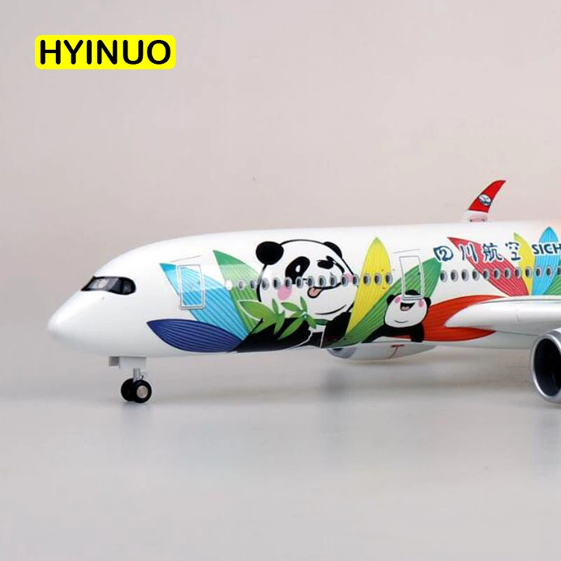 Самолет Airbus A350 Sichuan Panda 1/142 весы 47 см модель самолета W светильник литье под