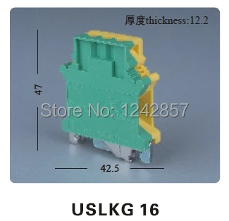

JHUK Series currency earthing terminal blocks/connection ground terminal suit DIN rail type,USLKG16