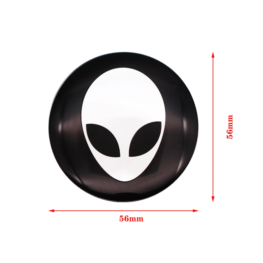 4 шт. 56 мм 3D значок на рулевое колесо Alien Car Steering Wheel Center наклейка колпачок эмблема