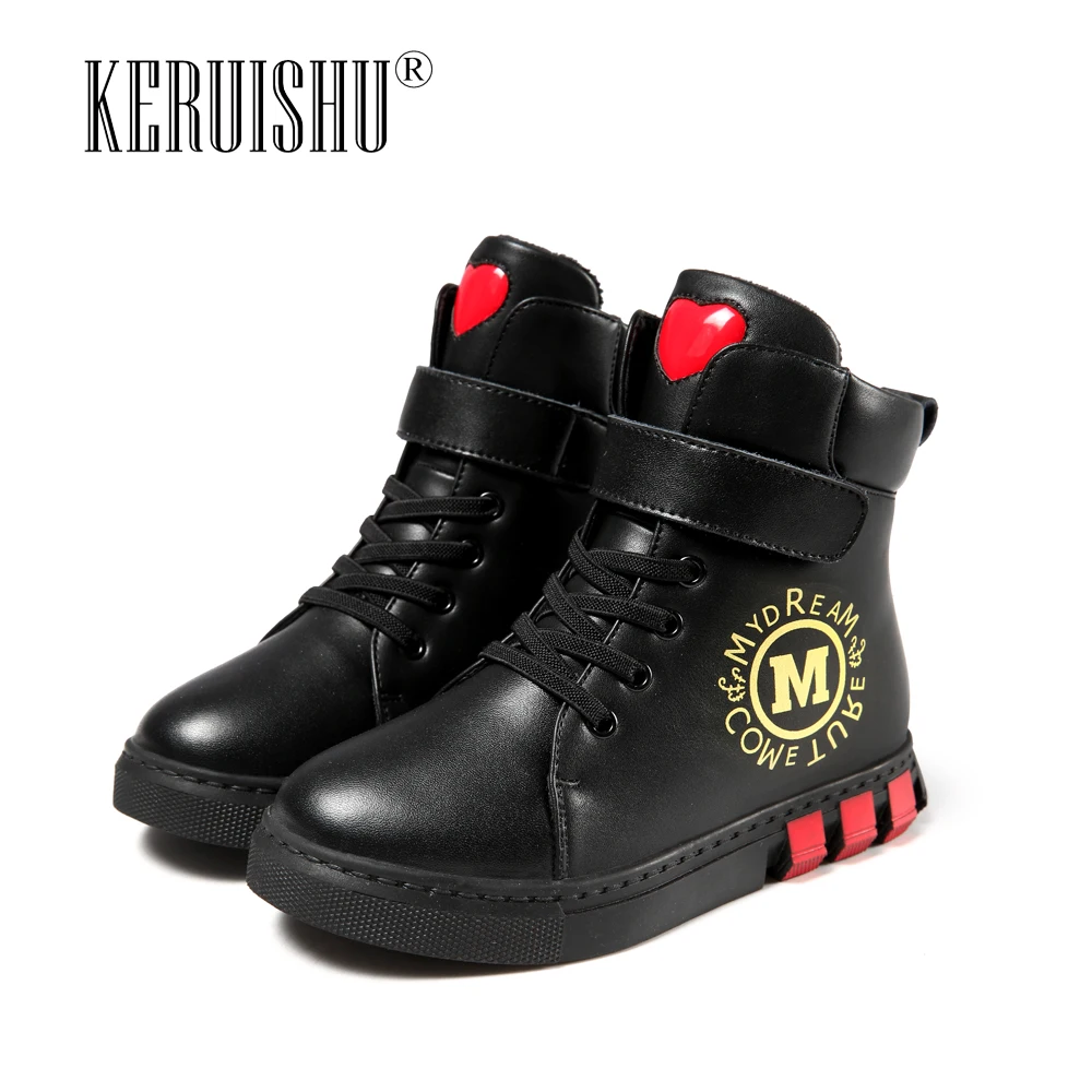 Ботинки для девочек Новинка 2018 года сезон осень зима тонкие ботинки детская