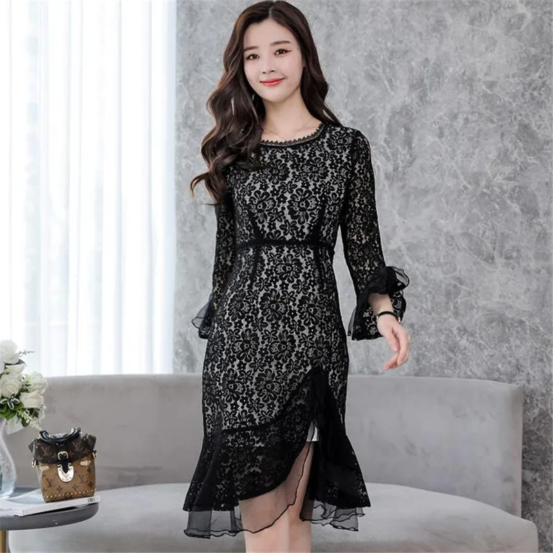 Высокое качество женское кружевное платье Vestidos новинка весны 2018 розовое черное
