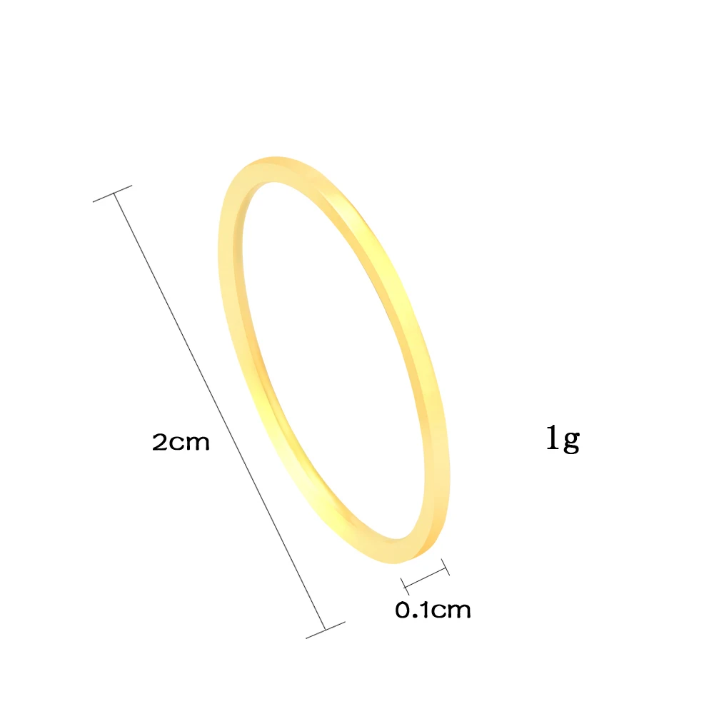Простое модное гладкое свадебное кольцо из нержавеющей стали в стиле панк для
