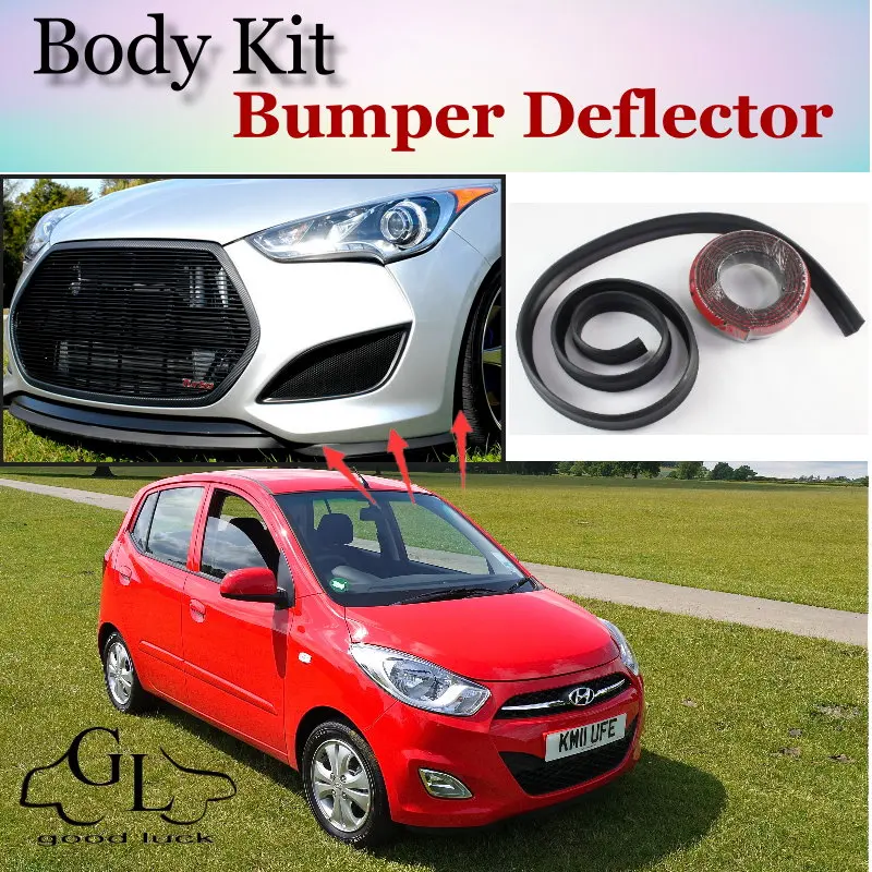 Дефлектор для Hyundai i10 Grand Xcent Inokom бампер Dodge i 10 передний спойлер тюнинга автомобиля