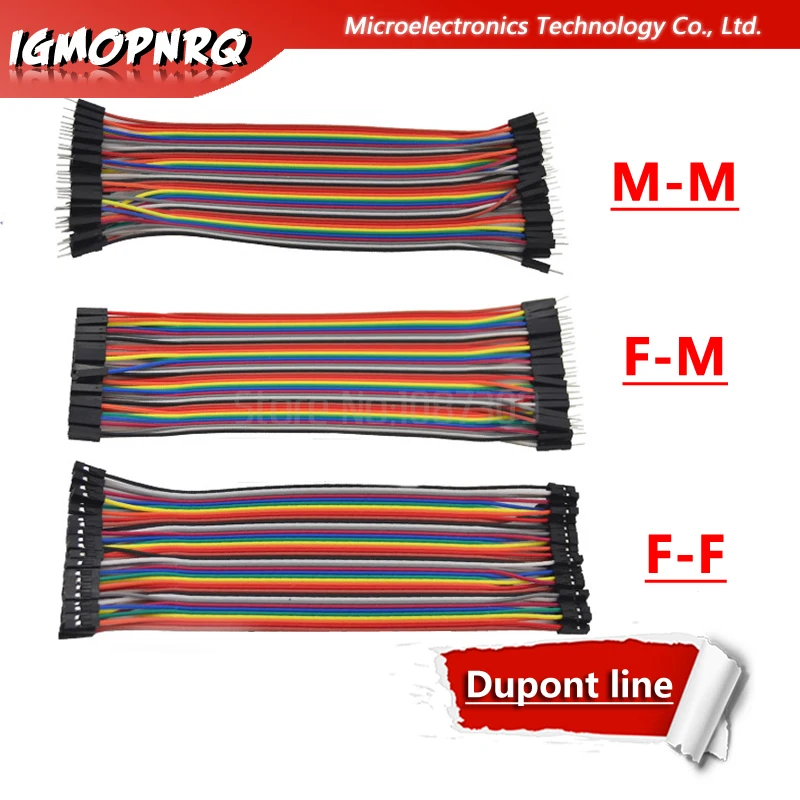 Dupont line 40 шт. 20 см штекер штекер/штекер гнездо/гнездо гнездо/соединительный провод