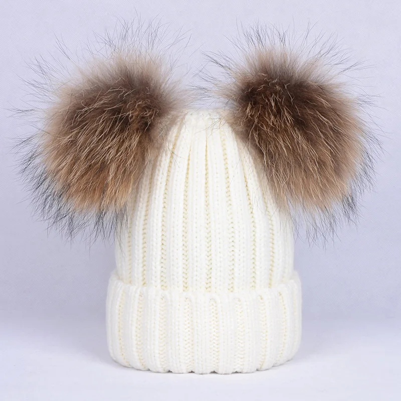 Европа Европейский стиль Американский Новинка Зимняя шапка двойной волосы мяч