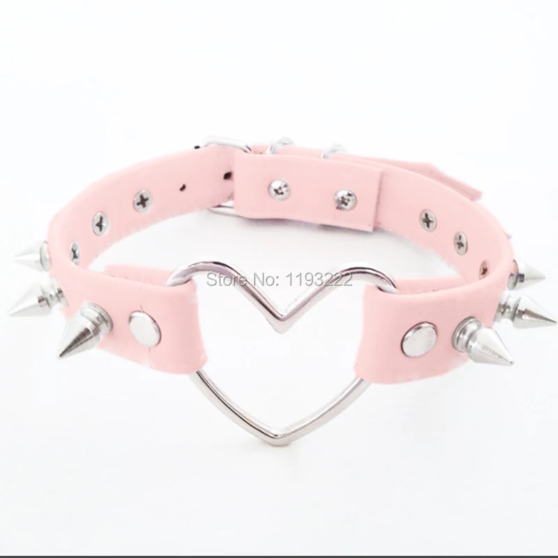 Ожерелье-чокер в стиле Харадзюку с заклепками и шипами | Украшения аксессуары