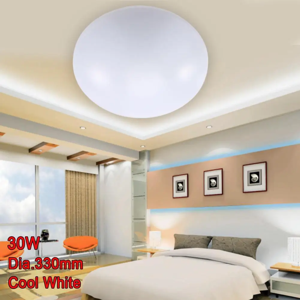 Светодиодные потолочные светильники Dia 330 мм акриловый яркий холодный белый 30 Вт