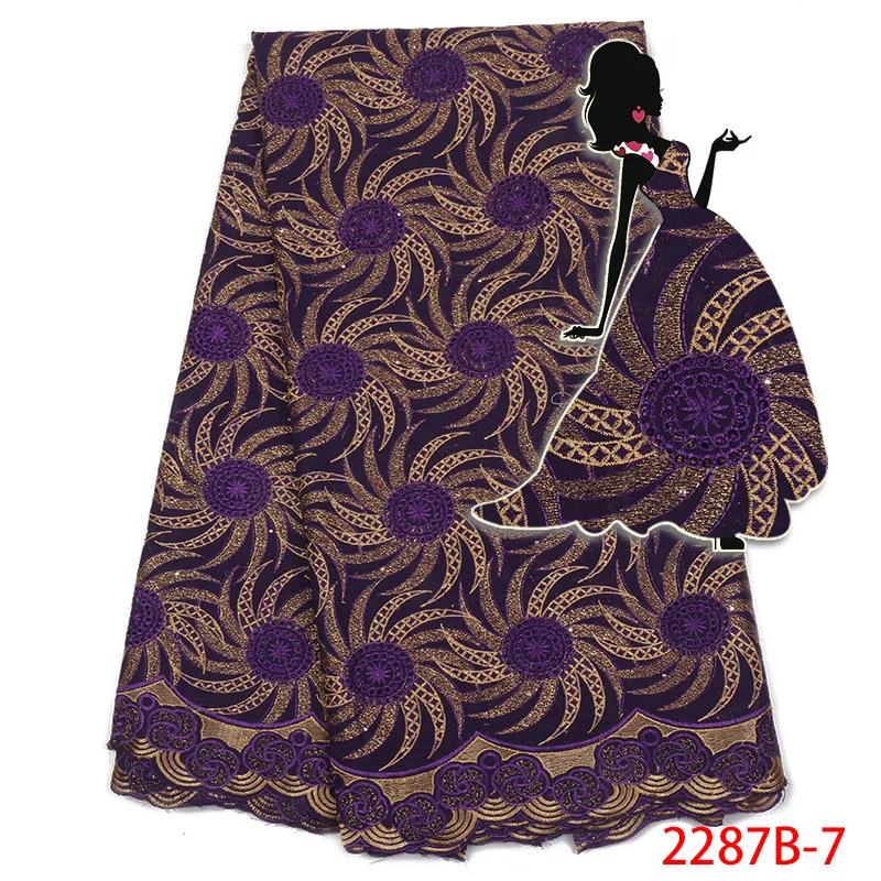 Nigerian Swiss Voile Cotton Lace Fabric 2019 Wine African In Switzerland High Quality Dry AMY2287B-2 | Дом и сад