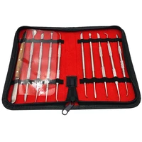 10pcs high quality dental lab equipment wax carving tools set surgical dentist sculpture knife instruments tool kit