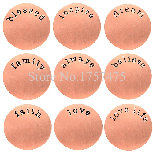 10 шт. круглые медальоны из нержавеющей стали 22 мм | Украшения и аксессуары