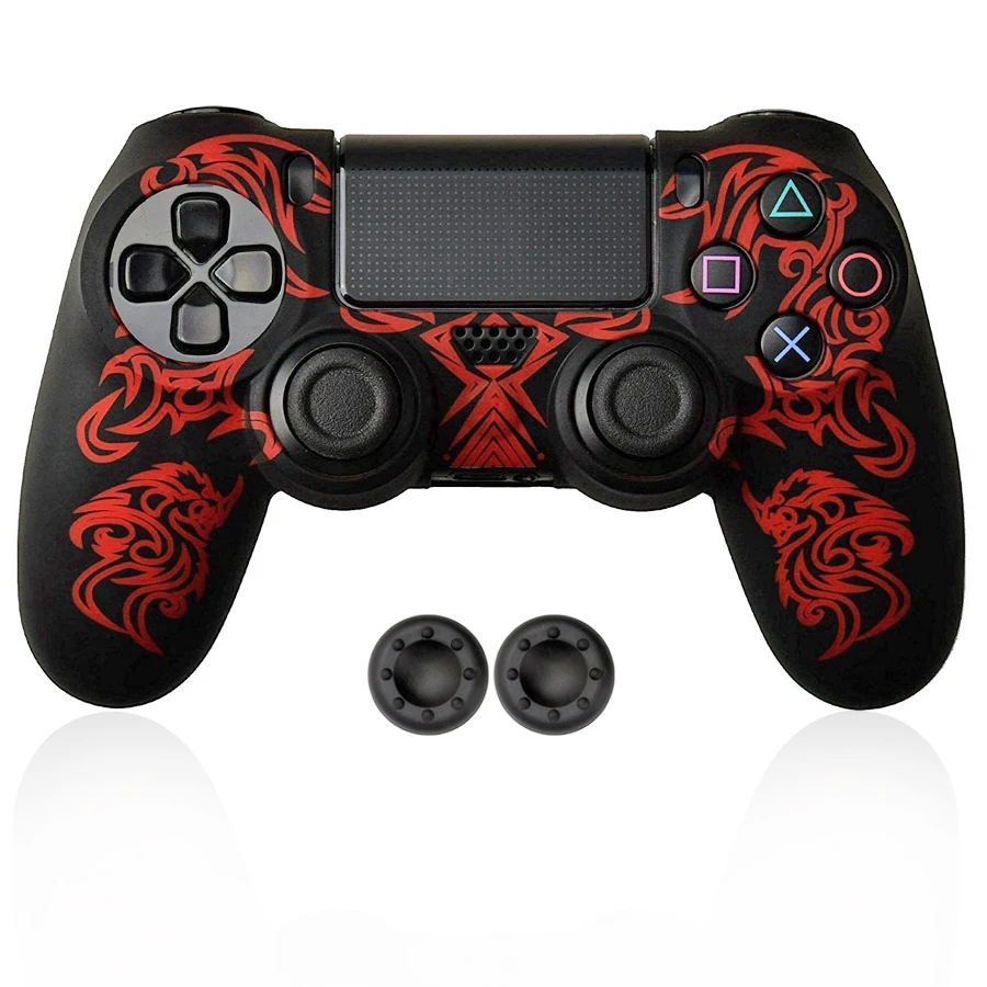 6 в 1 двойной мягкий силиконовый резиновый чехол для игровой станции PS4 Pro тонкий