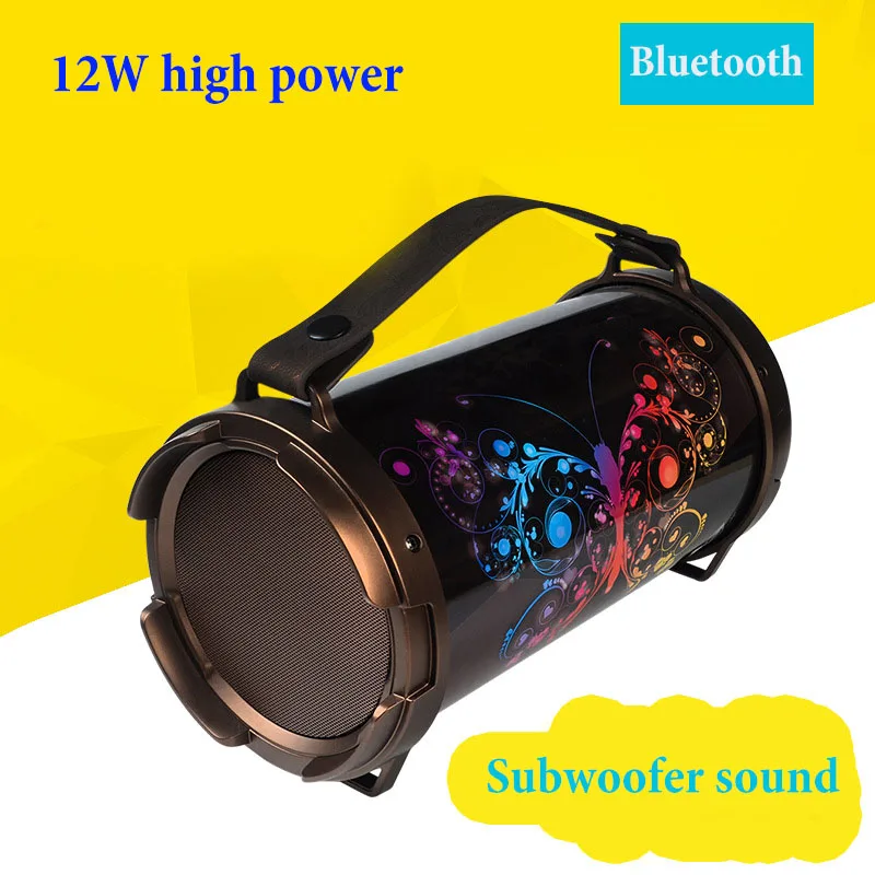 Outdoor Sport Super Bass Wireless Bluetooth Speaker Portable Subwoofer Hifi System Music Surround Carving |