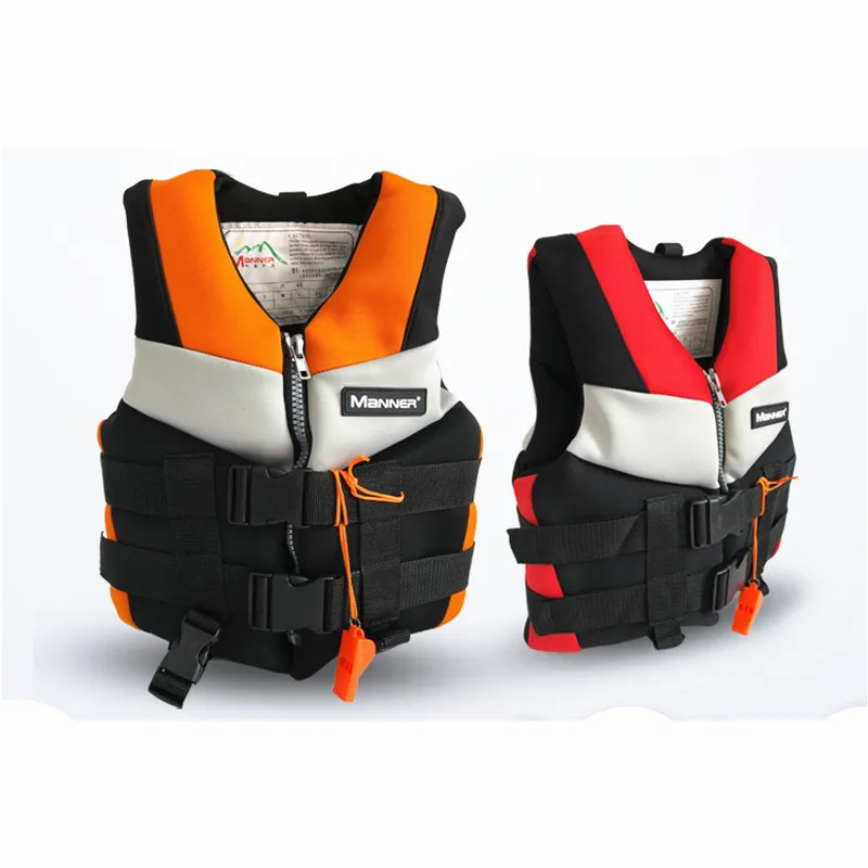 

Детские спасательные куртки, неопреновый спасательный жилет для плавания, От 5 до 15 лет, плавающий тренажер, плавательный бассейн, купальник...