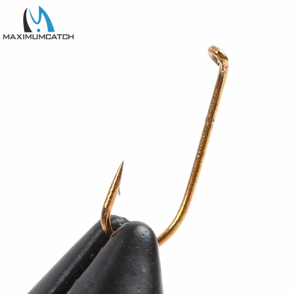Maximumcatch 100 шт. мушки крючок колючая муха рыболовные Крючки #12 высокого качества