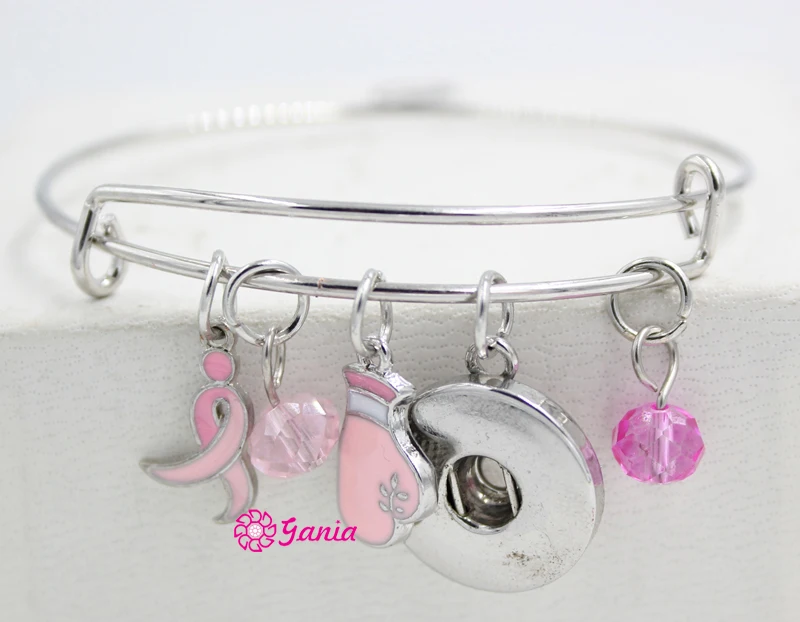 1 шт. женский браслет для борьбы с раком груди 18 мм|bracelets for|snap braceletbracelets for women |