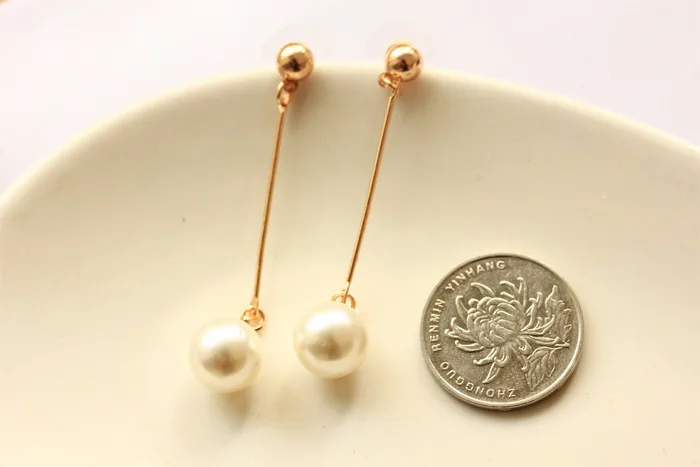 Женские серьги-гвоздики с жемчугом 14 карат | Украшения и аксессуары