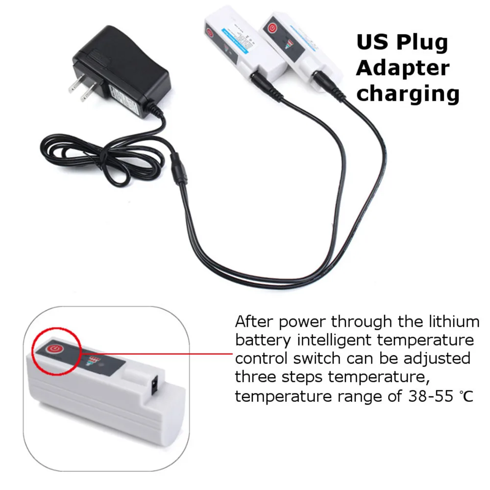 US Plug носки с подогревом теплые ноги для подарка электрические согревающие носки с подогревом Охотничьи носки с электрическим подогревом гетры