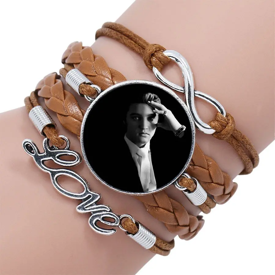 Для ребенка Elvis Presley Винтажные Ювелирные изделия стеклянный кабошон Йога
