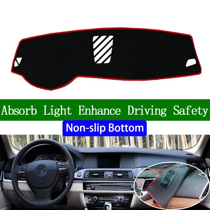 

For BMW 5 series 2011 2012 2013 2014 2015-2017 Non-slip Bottom Dashboard Cover Car Decals Car Stickers Interior Car Accessories