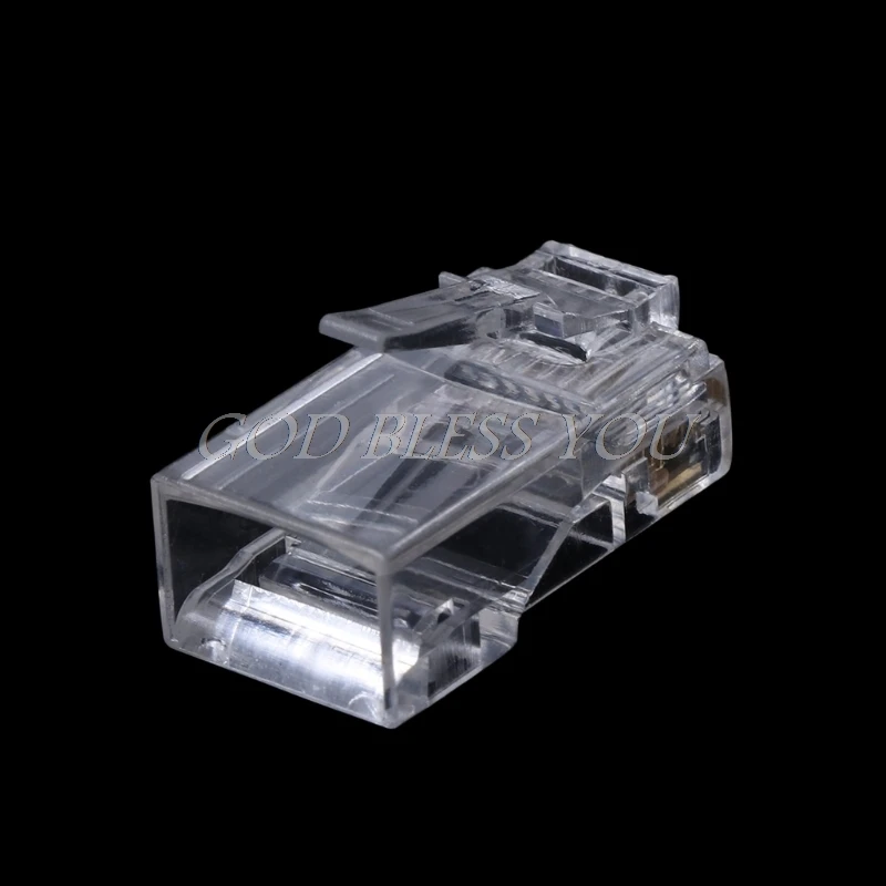 25 шт. Позолоченные сетевые кабели RJ45 Модульный штекер Cat5 CAT5e разъем 8P8C utp