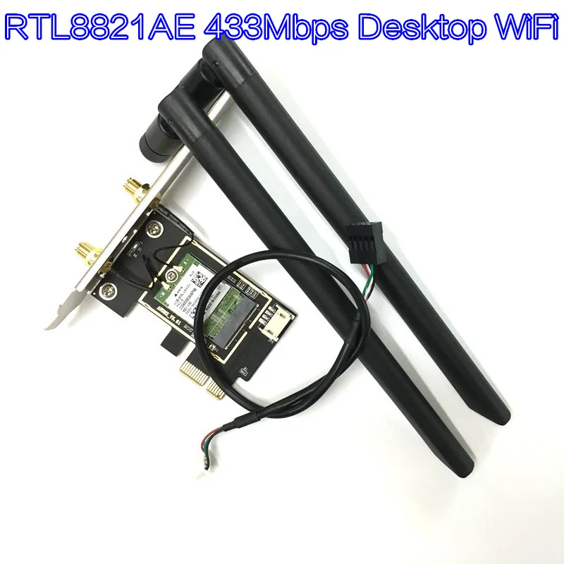 Фото Двухдиапазонная 2 4 + 5 ГГц 433M Bluetooth V4.0 PCI-E 1X Wi-Fi WLAN 802.11ac Беспроводная