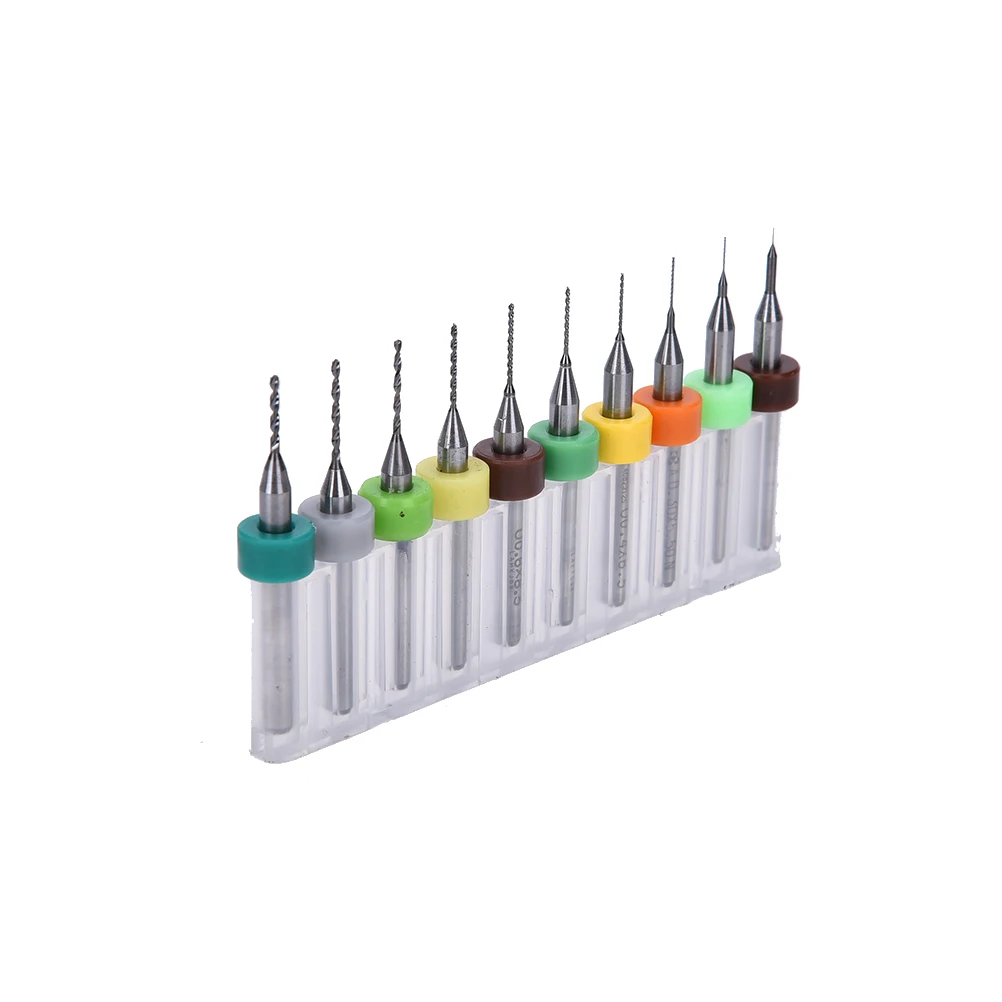 10 шт./компл. 1/8 "хвостовик 0 1 мм Карбид PCB Dremel ювелирные изделия CNC гравировка