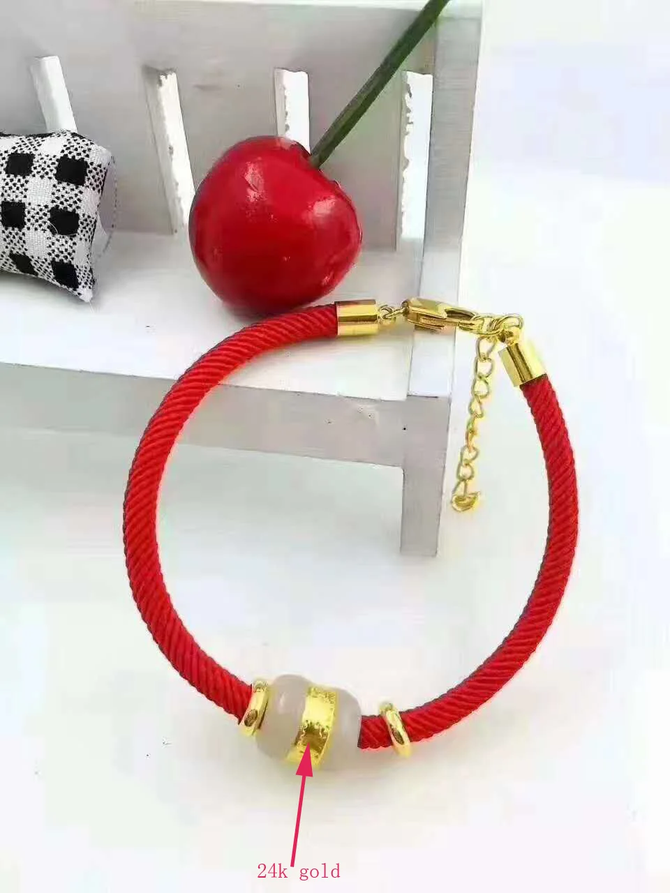 wholesale Fine Jewelry Solid 999 24K Yellow Gold Hetian Jade Bead Bracelet Gifts Free Shipping | Украшения и аксессуары