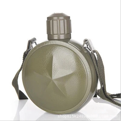 No kettle bag 800 мл чайник с вакуумной изоляцией из нержавеющей стали, портативная бутылка для воды для путешествий, военный чайник с вентилятором и ремешком, термос - Цвет: No kettle bag